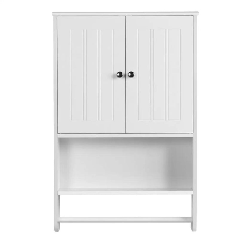 Bathroom Wall Cabinet with Towel Bar Wall Mount Organizer by Yaheetech