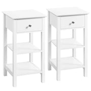 2PCS Narrow Bedside Table Nightstand by Yaheetech