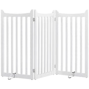 Indoor Pet Barrier for Doorway Dog Pen Wooden Pet Gate by Yaheetech