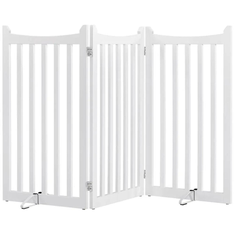 Indoor Pet Barrier for Doorway Dog Pen Wooden Pet Gate by Yaheetech