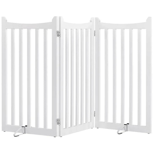 Yaheetech Indoor Pet Barrier for Doorway Dog Pen Wooden Pet Gate Indoor Pet Barrier for Doorway Dog Pen Wooden Pet Gate