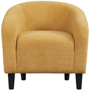 Boucle Club Chair Accent Barrel Chair by Yaheetech