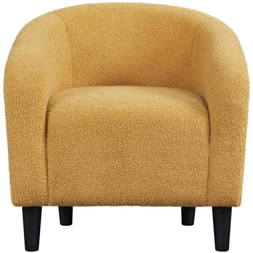 Boucle Club Chair Accent Barrel Chair by Yaheetech