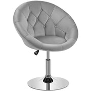 Makeup Vanity Chair Tufted Style Barrel Chair by Yaheetech