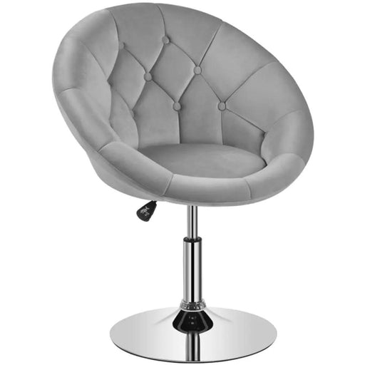 Makeup Vanity Chair Tufted Style Barrel Chair by Yaheetech