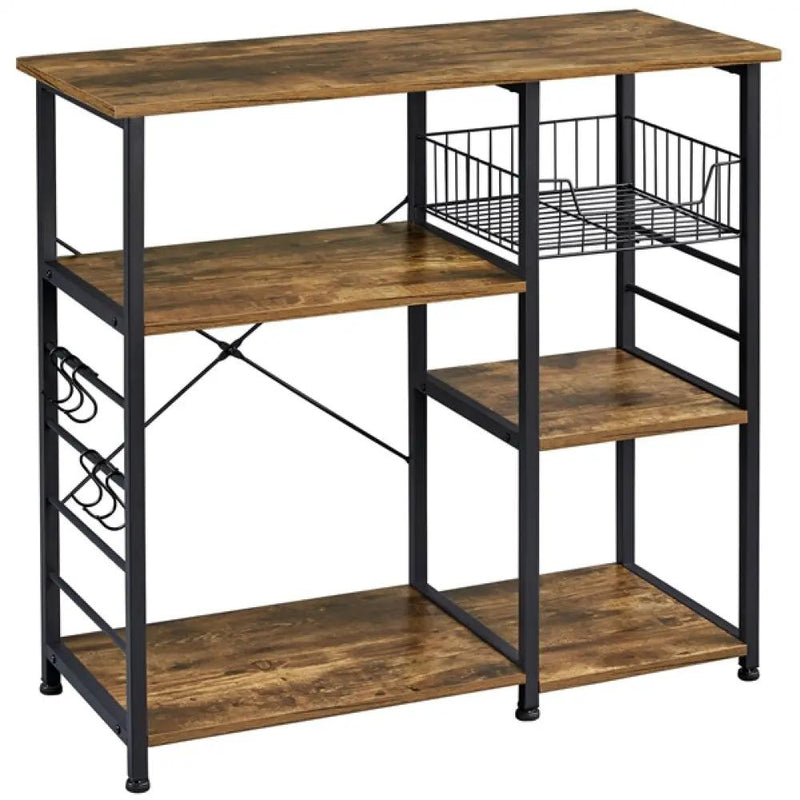 Vintage Kitchen Island Baker's Rack Utility Microwave Stand by Yaheetech