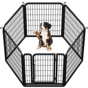 6 Panels Heavy Duty Dog Pen by Yaheetech
