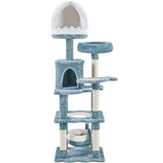 Multi-Level Ocean-themed Cat Tree Cat Tower by Yaheetech