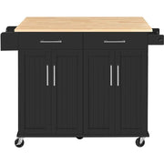 Kitchen Trolley Kitchen Island on Wheels Kitchen Cart by Yaheetech