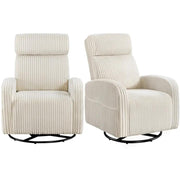360-Degree Swiveling Nursing Glider Chair Rocking Chair by Yaheetech