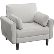 2pcs Tufted Oversized Armchairs by Yaheetech