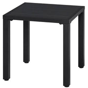 Outdoor Small Metal Square Side Table Garden Coffee End Table by Yaheetech