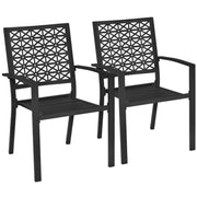 2pcs Dining Chairs + Outdoor Coffee End Table by Yaheetech