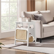 End Table with Cat Bed Side Table by Yaheetech
