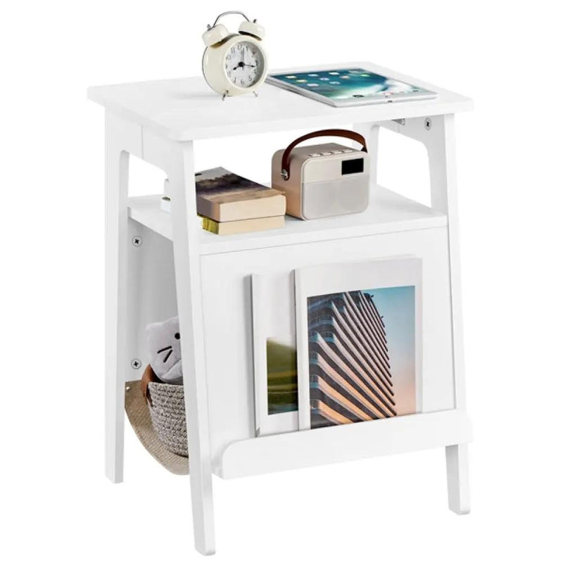 End Table with Cat Bed Side Table by Yaheetech