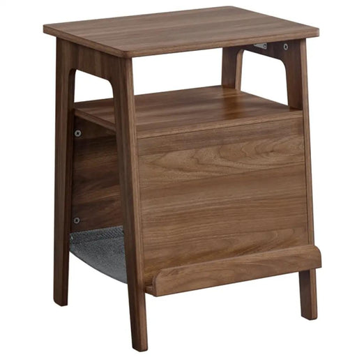 Side Table with Cat House & Scratching Board by Yaheetech