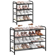 4-Tier Expandable Iron Shoe Rack by Yaheetech