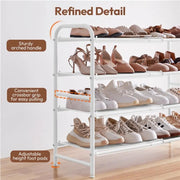 4 Tier Iron Shoe Rack Organiser by Yaheetech