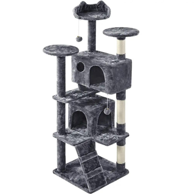 158cm 158cm Tall Cat Tree Condo Kitten Tree Tower by Yaheetech