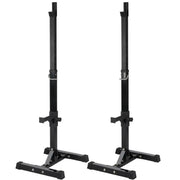 Yaheetech Pair of Adjustable Squat Rack Standard 45-70 Inch Solid Steel Squat Stand Pair of Adjustable Squat Rack Standard 45-70 Inch Solid Steel Squat Stand