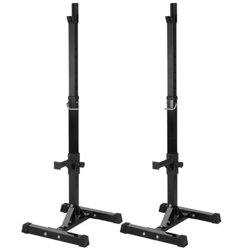 Yaheetech Pair of Adjustable Squat Rack Standard 45-70 Inch Solid Steel Squat Stand Pair of Adjustable Squat Rack Standard 45-70 Inch Solid Steel Squat Stand