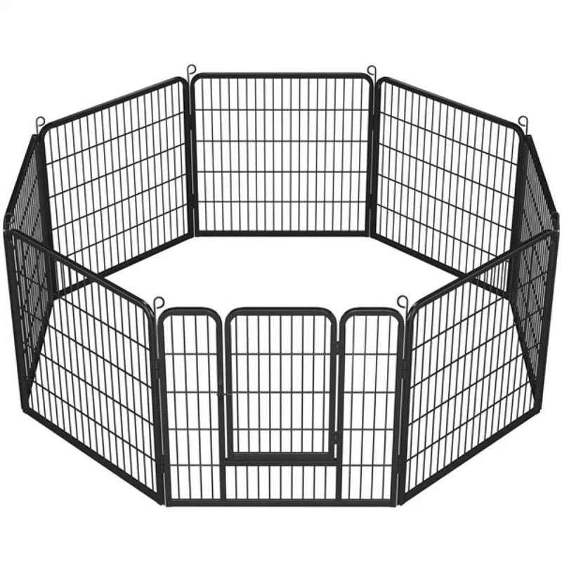 8 Panel Dog Pen Playpen Play Yard Metal Exercise Barrier Pet Pen by Yaheetech