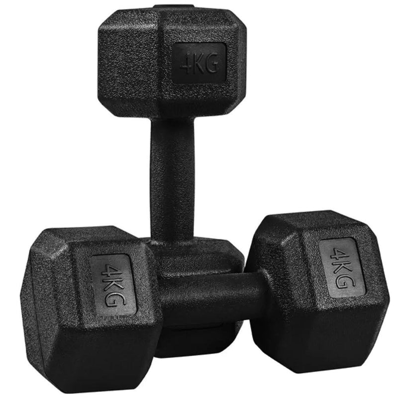 2x4kg (Sold in Pair) Hex Dumbbells Set by Yaheetech