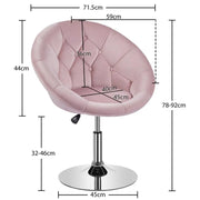 Yaheetech Makeup Vanity Chair Tufted Style Barrel Chair Makeup Vanity Chair Tufted Style Barrel Chair
