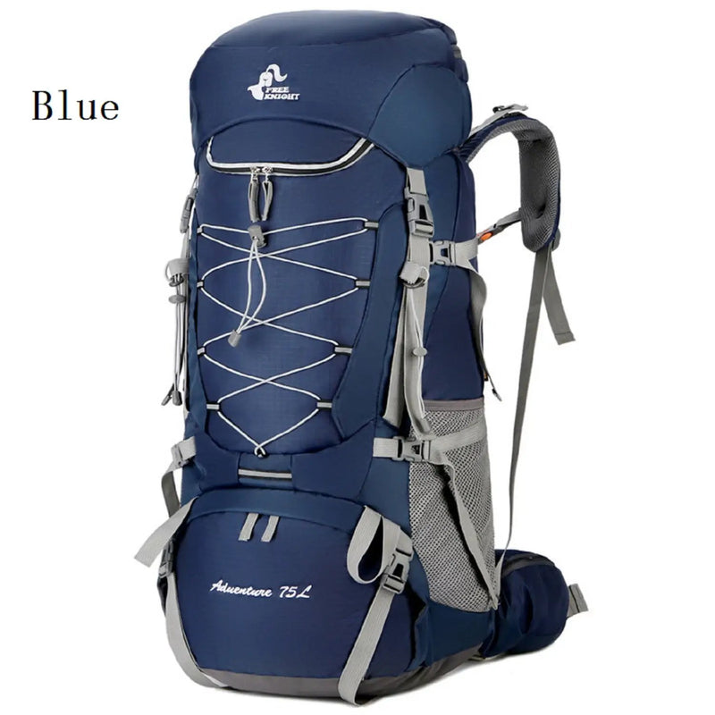 75L Camping & Hiking Backpack – Outdoor Travel Mountaineering Pack with Rain Cover ZYQS11710 by ECOTREK
