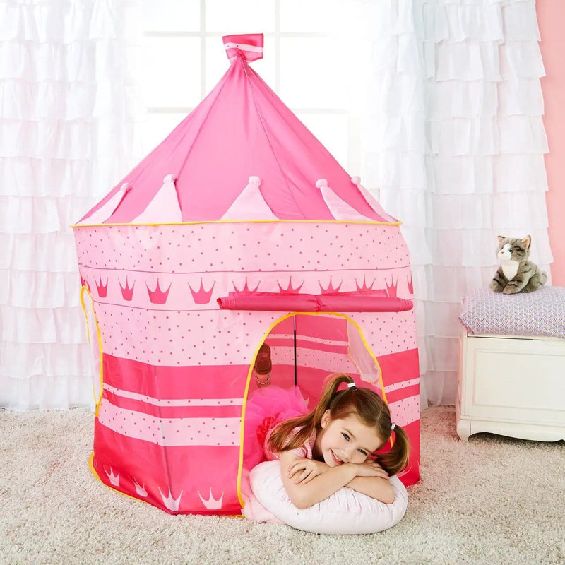 dealonline.co.nz dealonlinenz Pink Pop-Up Castle Play Tent for Little Princesses Pink Pop-Up Castle Play Tent for Little Princesses