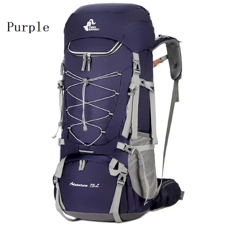 75L Camping & Hiking Backpack – Outdoor Travel Mountaineering Pack with Rain Cover ZYQS11710 by ECOTREK