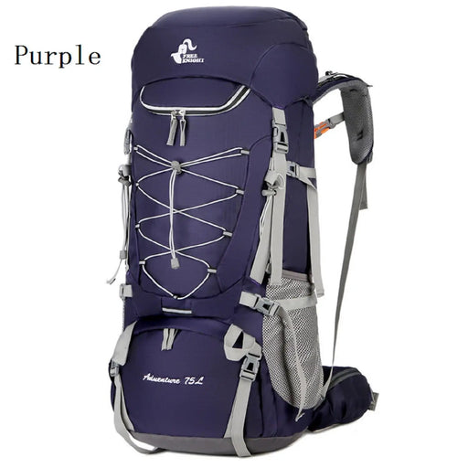 75L Camping & Hiking Backpack – Outdoor Travel Mountaineering Pack with Rain Cover ZYQS11710 by ECOTREK