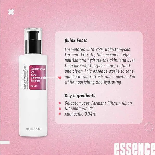 COSRX Galactomyces 95 Tone Balancing Essence 100ml by Poppy Gifts