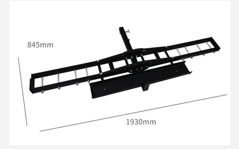 227kg Motorcycle Scooter Dirt Bike Carrier Hauler Hitch Mount Rack Ramp Anti Tilt by salelink.co.nz