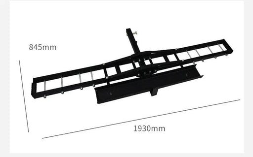 227kg Motorcycle Scooter Dirt Bike Carrier Hauler Hitch Mount Rack Ramp Anti Tilt by salelink.co.nz