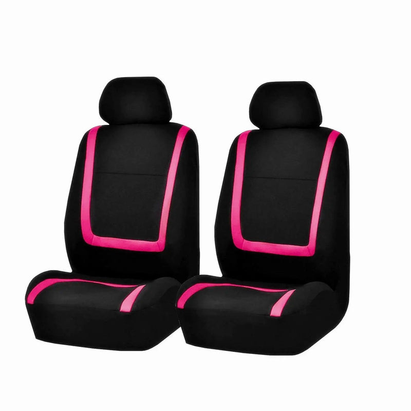 Front 2 Seats Covers Set Cushion Polyester Car Seat Cover Protector by dealonline.co.nz