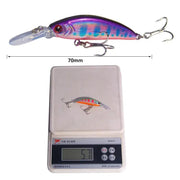 10 Pack Fishing Lures Hard Baits, 3D Eyes Minnow Fishing Lures 7cm 6g by dealonline.co.nz