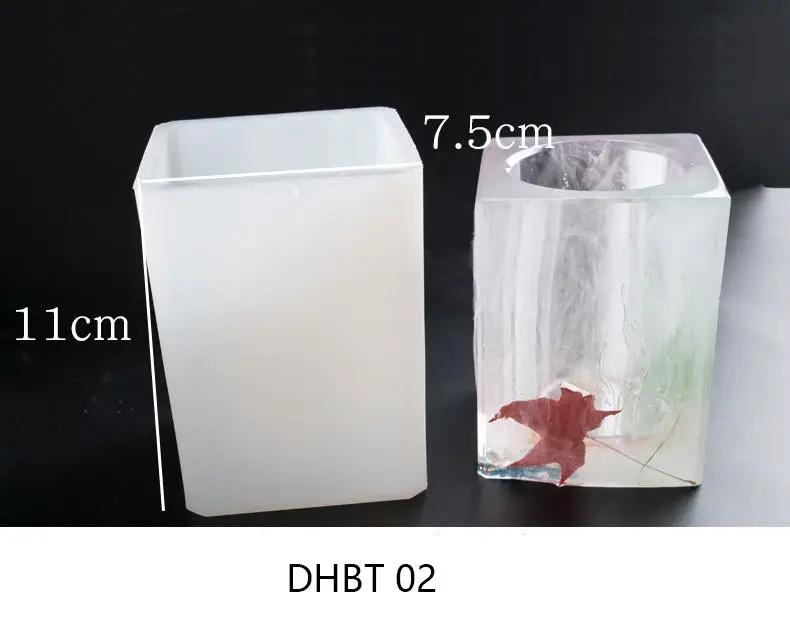 DIY Plant Pot mould, Cube and Cylinder Resin Planter moulds, Square Silicone moulds, DIY Flower Pot moulds, Pen Holder moulds by Resin Art NZ