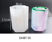 DIY Plant Pot mould, Cube and Cylinder Resin Planter moulds, Square Silicone moulds, DIY Flower Pot moulds, Pen Holder moulds by Resin Art NZ
