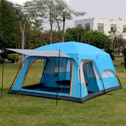 Camping Tent For 6-10persons 380x260x195cm Blue by salelink.co.nz