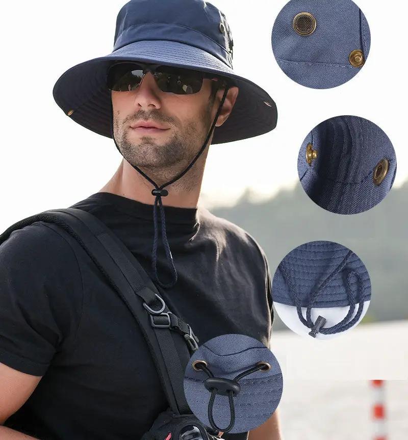 Sun Hat Bucket Outdoor Fishing Hiking Cap UV Protection by dealonline.co.nz