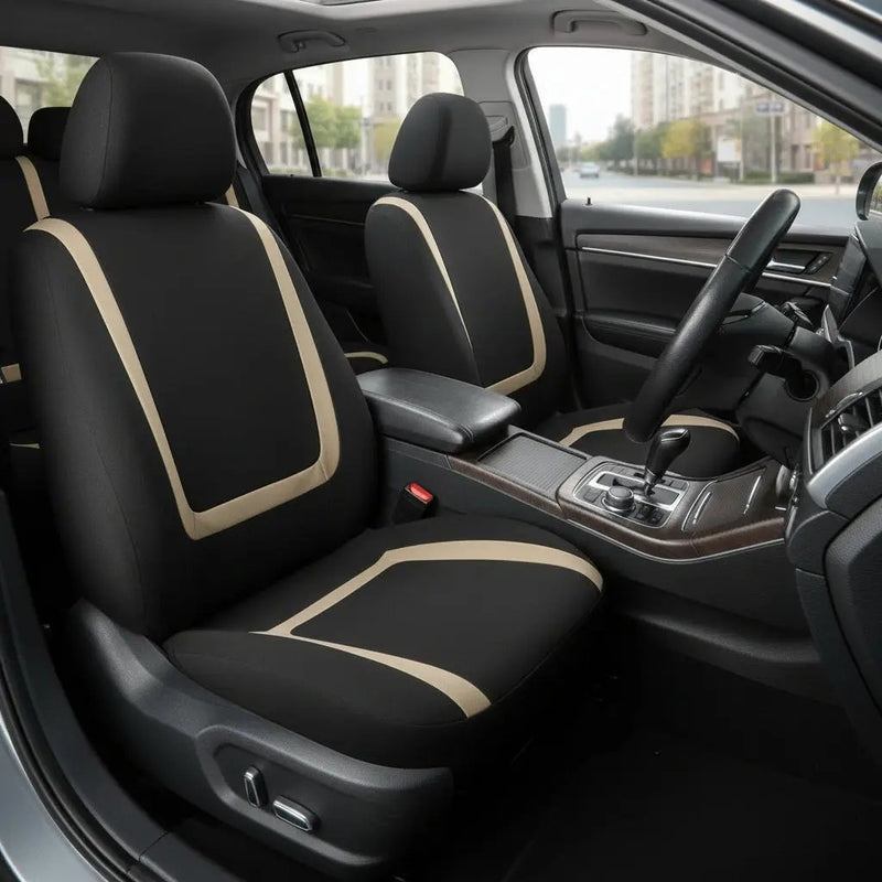 Car Seat Cover 5 Seater Full Set Front Rear Cushion Mat Protecto Polyester by dealonline.co.nz