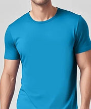 Solid Casual Short-Sleeve Crewneck T-Shirt by Mead's Supply & Equipment Outfitters limited