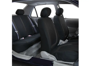 Car Seat Cover 5 Seater Full Set Front Rear Cushion Mat Protecto Polyester BLACK by dealonline.co.nz