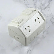 Weatherproof Double GPO Power Point Outlet 10Amp IP53 by salelink.co.nz