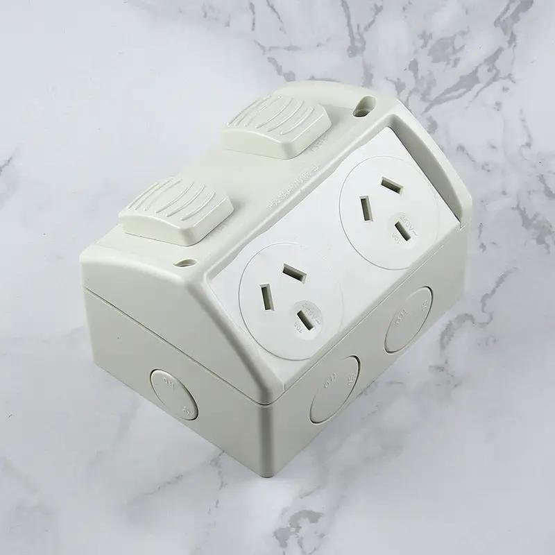 Weatherproof Double GPO Power Point Outlet 10Amp IP53 by salelink.co.nz
