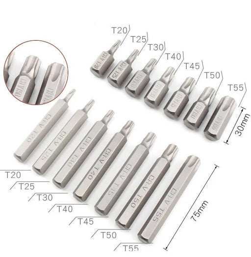 40Pcs Allen Torx Hex Key Star Spline Bit Set Blow Molded Case 3/8" & 1/2" by salelink.co.nz