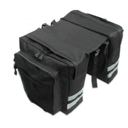Ecotrek 30L Waterproof Bike Rear Rack Double Pannier Bag with Reflective Trim – Black JS76603 by ECOTREK