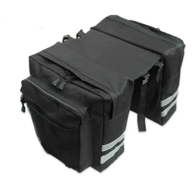 Ecotrek 30L Waterproof Bike Rear Rack Double Pannier Bag with Reflective Trim – Black JS76603 by ECOTREK