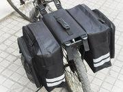 Ecotrek 30L Waterproof Bike Rear Rack Double Pannier Bag with Reflective Trim – Black JS76603 by ECOTREK